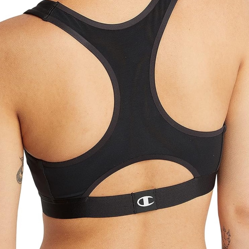 Black Champion Sports Bra Moderate Support Women’s Size: S
